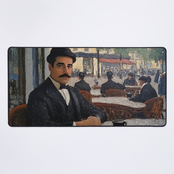 Item preview, Alberto Santos-Dumont | Post-impressionist painting style designed and sold by ComicsFactory.