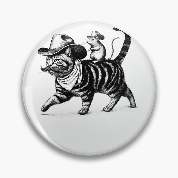 Item preview, Cat Western Country Kitten Western Country designed and sold by Kimberley King Art  King Art.