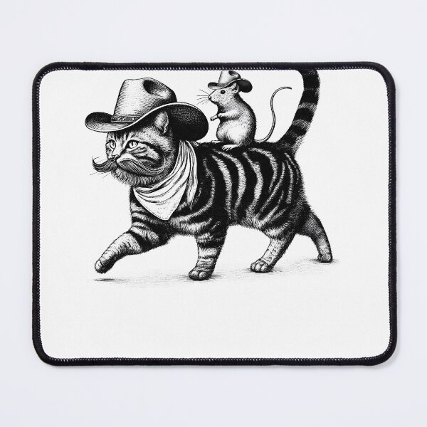 Item preview, Cat Western Country Kitten Western Country designed and sold by Kimberley King Art  King Art.
