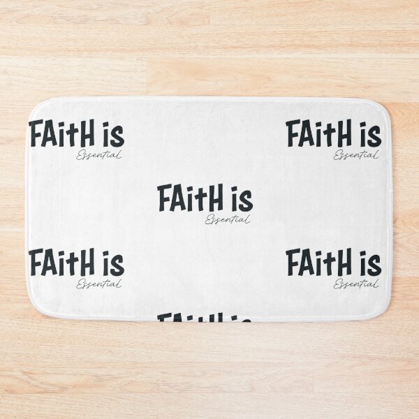 Item preview, Faith Is Essential – Christian Inspirational Quotes & Scripture Art designed and sold by CrossCrafted.