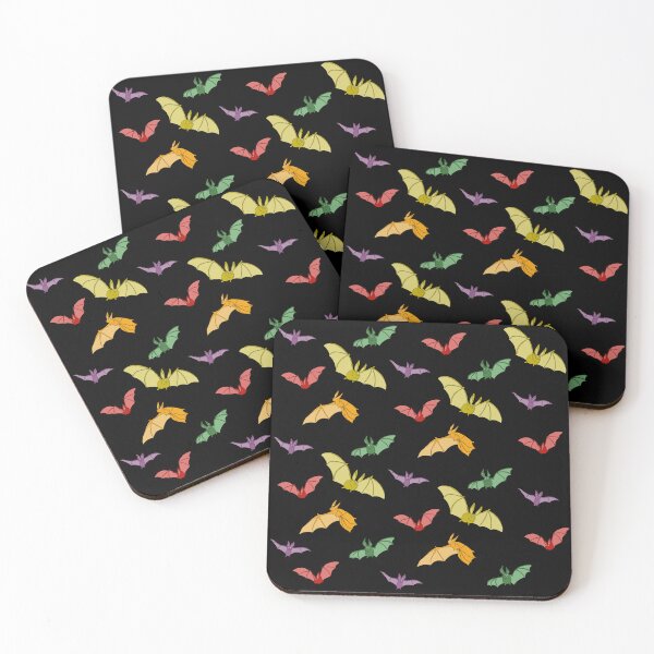 Item preview, Colourful Bats Pattern designed and sold by LovesickLobotomy.