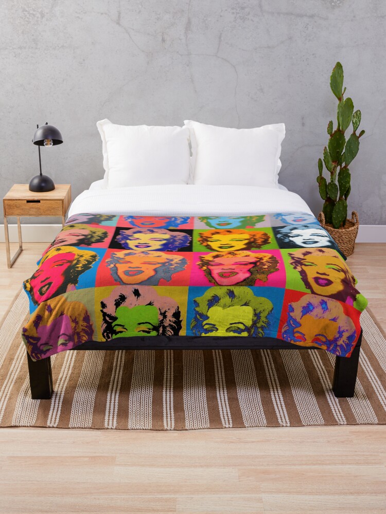 Marilyn Monroe Diptych based on Andy A grid of colorful