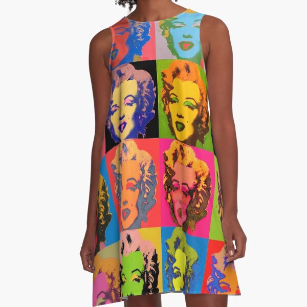 Item preview, Marilyn Monroe Diptych based on Andy Warhol. A grid of colorful and monochrome portraits of Marilyn Monroe, showcasing his signature pop art style. designed and sold by mirrorimages.