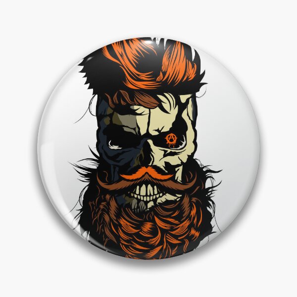 Item preview, skull hipster skull anarchy logo bearded beard mustache mustached awesome designed and sold by Achille3777.
