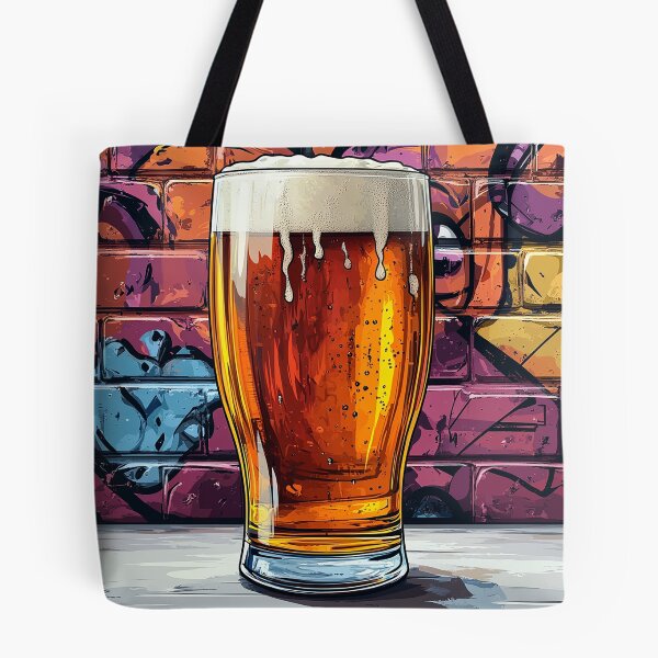 Item preview, Beer pint & graffiti wall designed and sold by JuicyHeart-tasteshop.