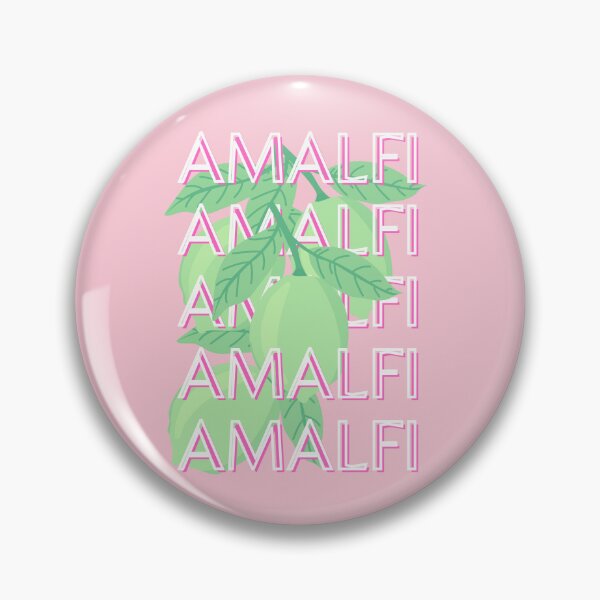 Item preview, Amalfi Coast, Italy Travel Art, Pink designed and sold by Magic Love Art Print.