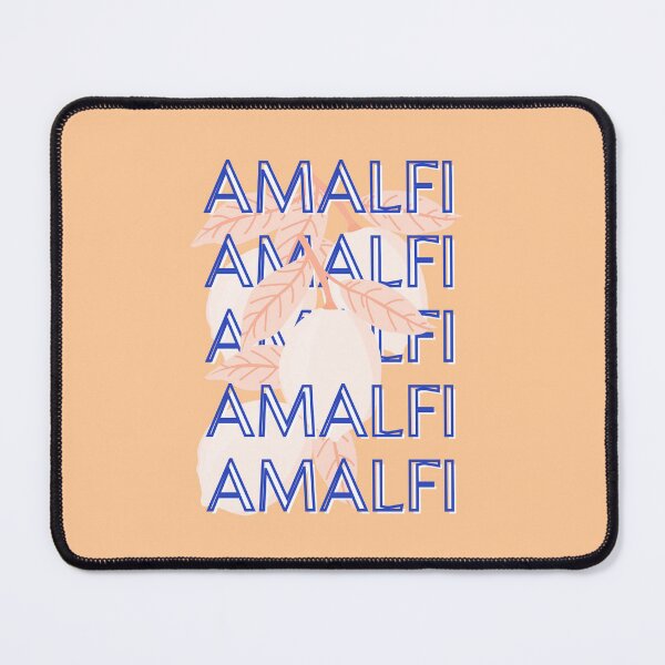 Item preview, Amalfi Coast, Italy Travel Art, Preppy, Minimalist, Orange designed and sold by Magic Love Art Print.