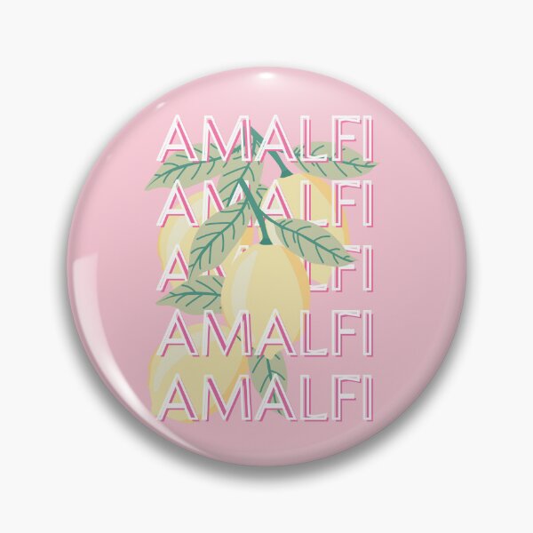 Item preview, Amalfi Coast, Italy, Travel Art, Preppy, Minimalist, Pink designed and sold by Magic Love Art Print.