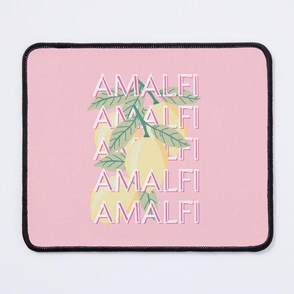 Item preview, Amalfi Coast, Italy, Travel Art, Preppy, Minimalist, Pink designed and sold by Magic Love Art Print.