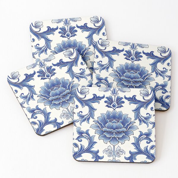 Item preview, Blue floral decor designed and sold by di-Vera-Rosati.