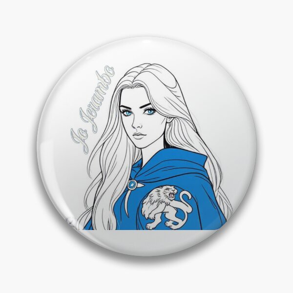 Artikelvorschau, Jo Jerambo FanArt linierte Form blau-weiß entworfen und verkauft von Schmidt Stationery.