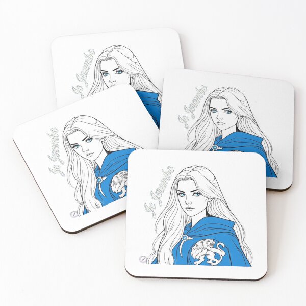 Item preview, Jo Jerambo FanArt lined form blue-white designed and sold by Schmidt Stationery.