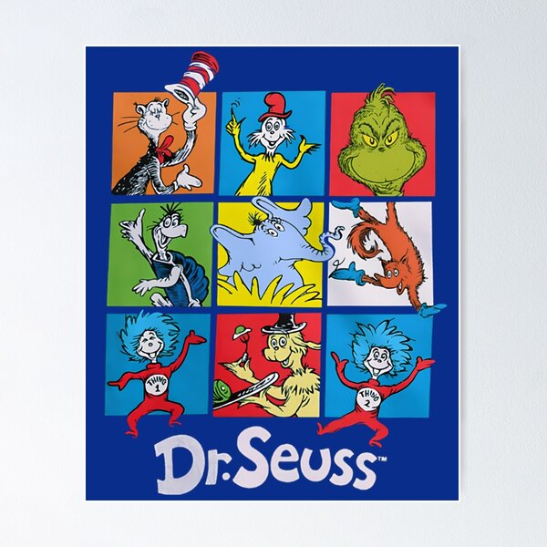 Item preview, Dr Seuss Character Grid designed and sold by RobertSportwear.