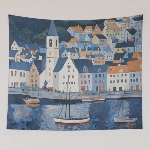 Item preview, Alesund | Post-impressionist painting style designed and sold by ComicsFactory.