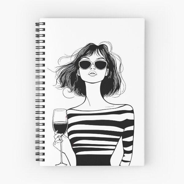Item preview, Effortless Style: Girl in Stripes designed and sold by Ramona-Gliga.