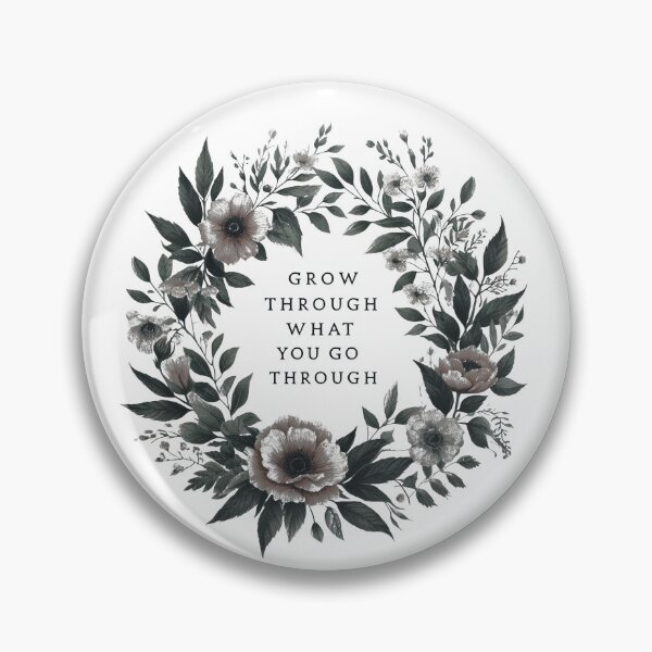 Item preview, Grow though what you go through- Floral Journals designed and sold by Meemaart.