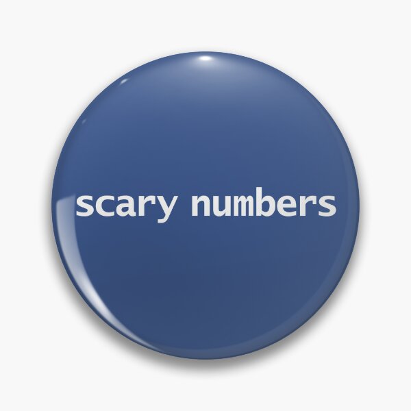 Item preview, Scary Numbers designed and sold by ellenhenry.