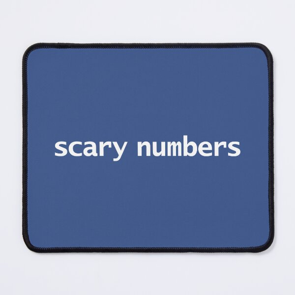 Item preview, Scary Numbers designed and sold by ellenhenry.
