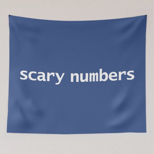 Item preview, Scary Numbers designed and sold by ellenhenry.