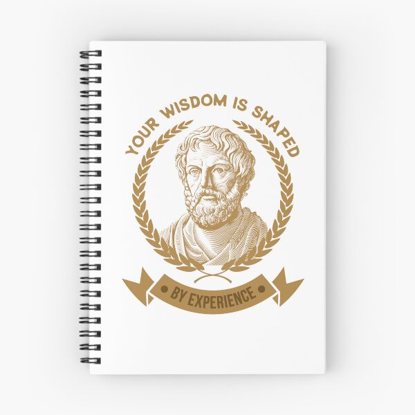 Item preview, Your Wisdom Is Shaped By Experience In Bronze, Ancient Philosopher With Laurel Wreath, Elegant Engraving of Timeless Intellect designed and sold by SplashTastic.