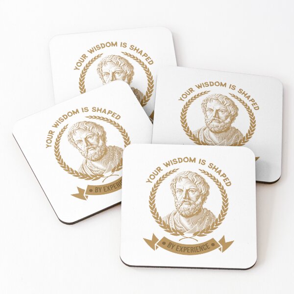 Item preview, Your Wisdom Is Shaped By Experience In Bronze, Ancient Philosopher With Laurel Wreath, Elegant Engraving of Timeless Intellect designed and sold by SplashTastic.