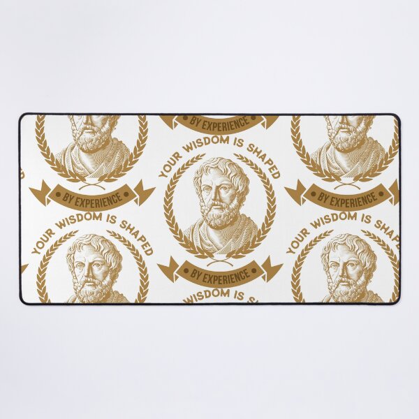 Item preview, Your Wisdom Is Shaped By Experience In Bronze, Ancient Philosopher With Laurel Wreath, Elegant Engraving of Timeless Intellect designed and sold by SplashTastic.