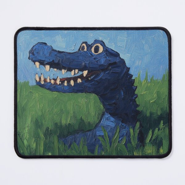 Item preview, alligator | Post-impressionist painting style designed and sold by ComicsFactory.