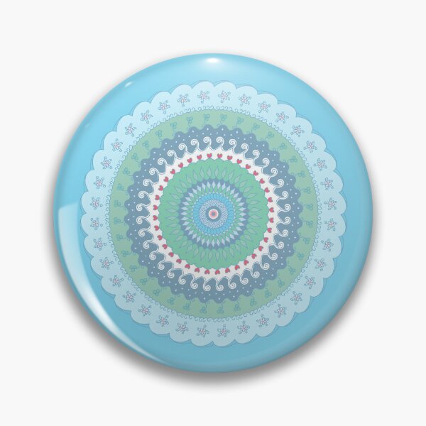 Item preview, Mandala Mint Blue designed and sold by HugSomeNettles.
