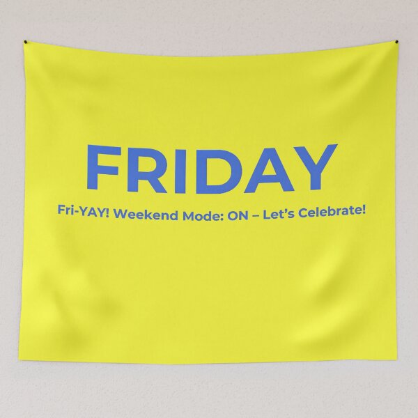Item preview, Fri-YAY! Weekend Begins – Chill & Celebrate designed and sold by StickPlaza.