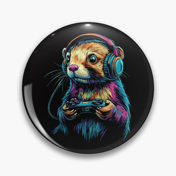 Item preview, Ferret Lovers Gaming Design Splash Art Kids Ferret Designs designed and sold by adsman68.