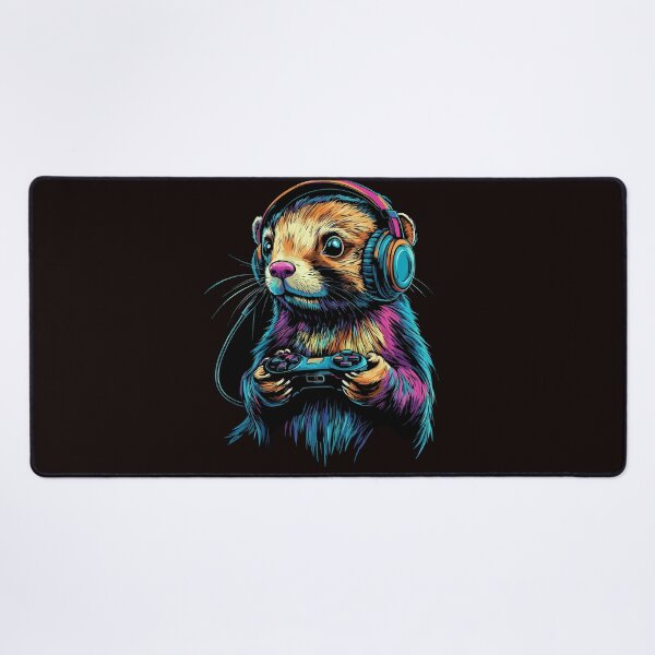 Item preview, Ferret Lovers Gaming Design Splash Art Kids Ferret Designs designed and sold by adsman68.