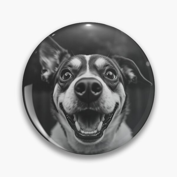Item preview, Alien Fetch Quest: Dog & UFO Drama in Dramatic Monochrome designed and sold by WAUZ.