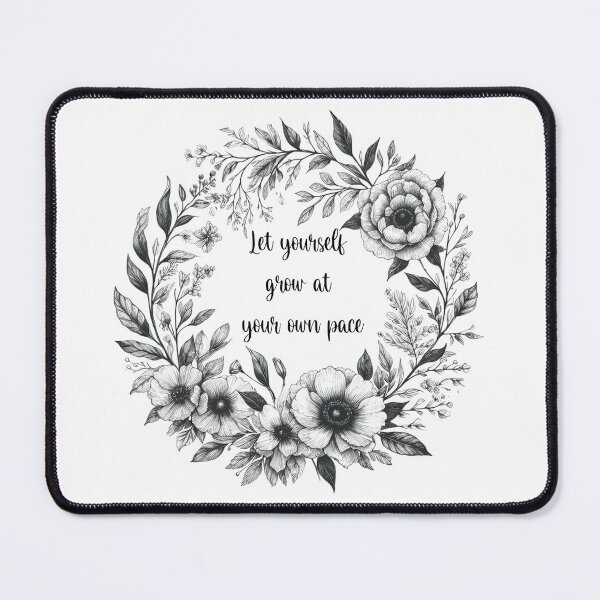 Item preview, Let yourself grow at your own pace- Floral Journals designed and sold by Meemaart.