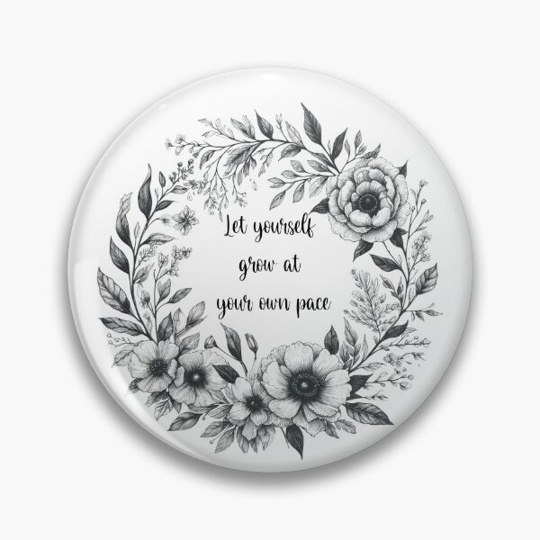 Item preview, Let yourself grow at your own pace-  Floral Journals designed and sold by Meemaart.