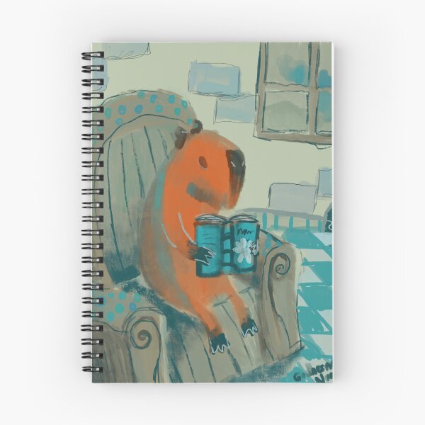 Item preview, capybara reading a good book designed and sold by guilhernunes.