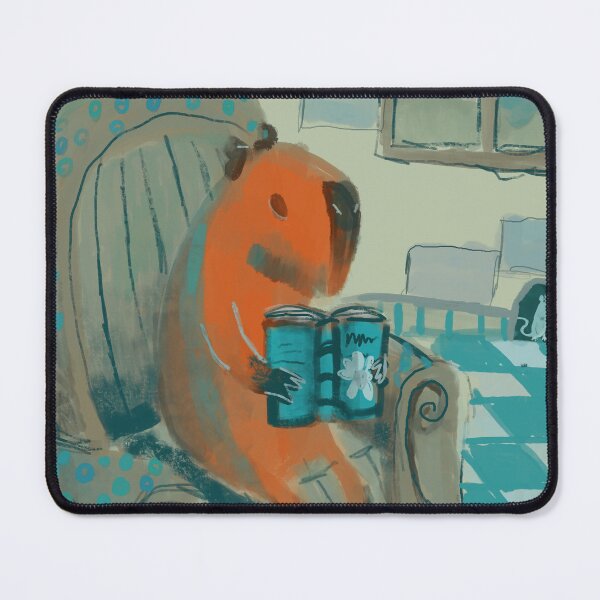 Item preview, capybara reading a good book designed and sold by guilhernunes.