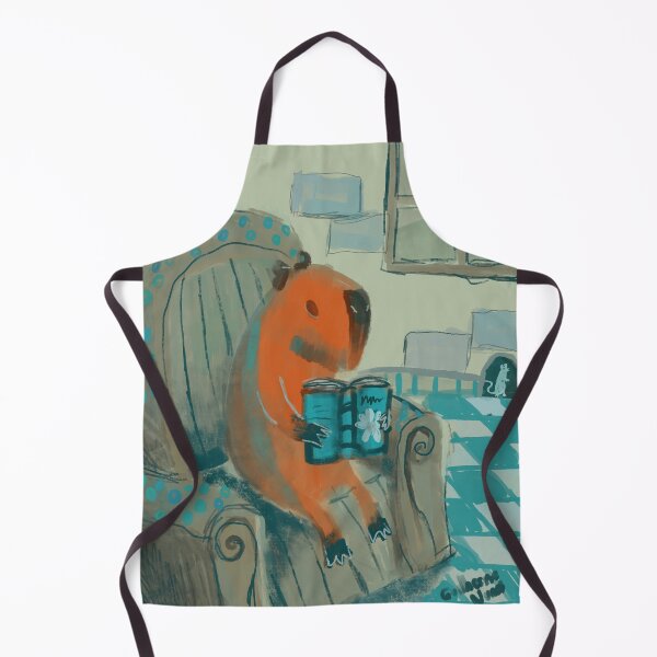 Item preview, capybara reading a good book designed and sold by guilhernunes.