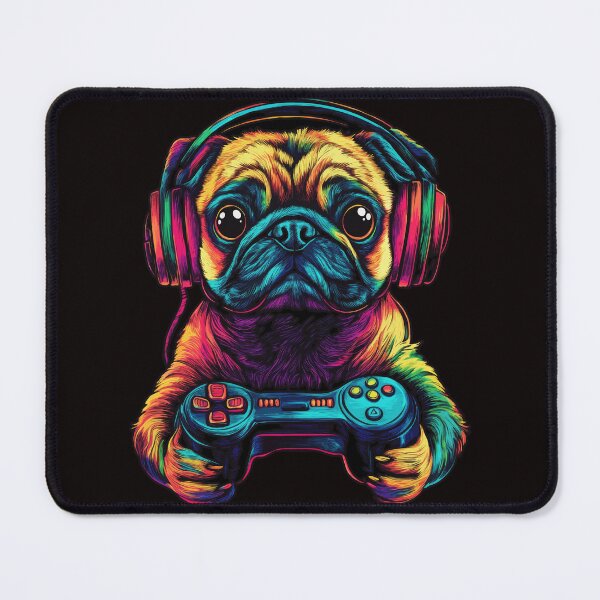 Item preview, Pug Lovers Gaming Design Splash Art Kids Pug Dog Designs designed and sold by adsman68.