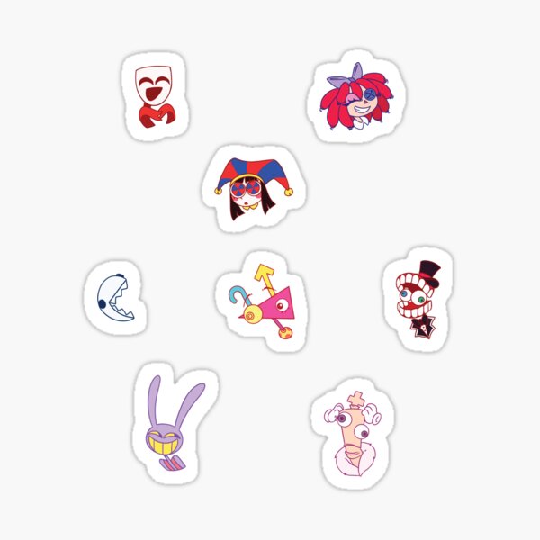 Item preview, The Amazing Digital Circus Mini Sticker Pack designed and sold by slashtheundead.