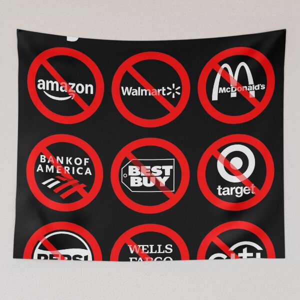 Item preview, Support Diversity DEI, Boycott List: No Amazon, No Walmart, No McDonald‘s, No Citi, No Wells Fargo, No Pepsi, No BOA, No BestBuy, No Target designed and sold by HHQRHH.