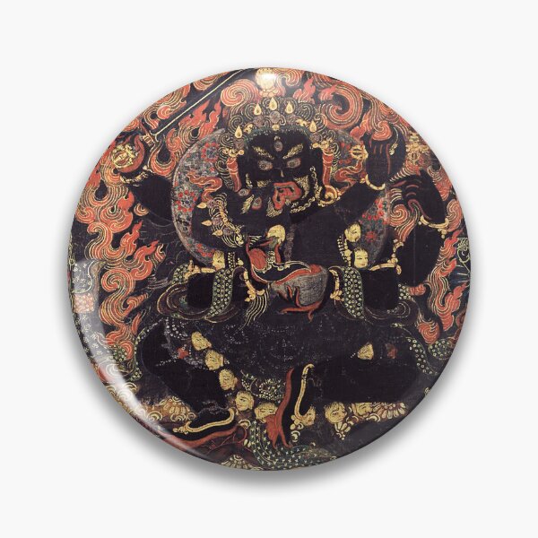 Item preview, Mandala 223 Mahakala Buddhist Protector Chaturbhuja Four hands 1800s designed and sold by GuyBlank.