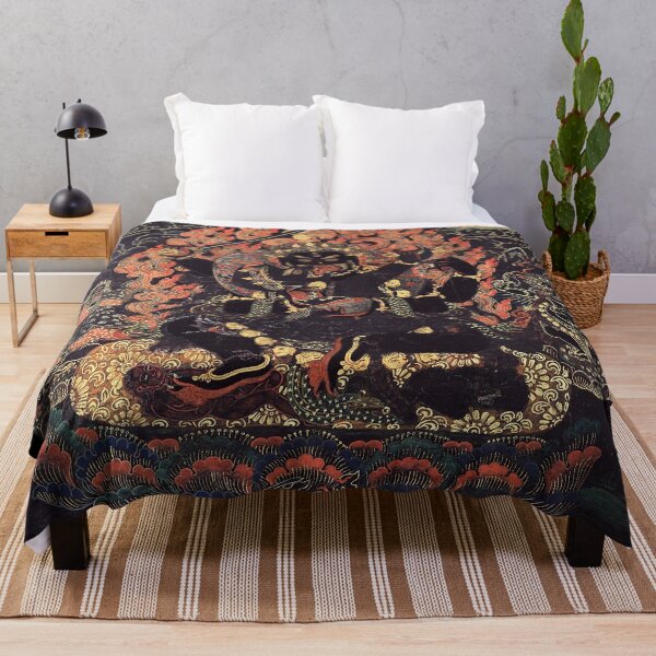 Item preview, Mandala 223 Mahakala Buddhist Protector Chaturbhuja Four hands 1800s designed and sold by GuyBlank.