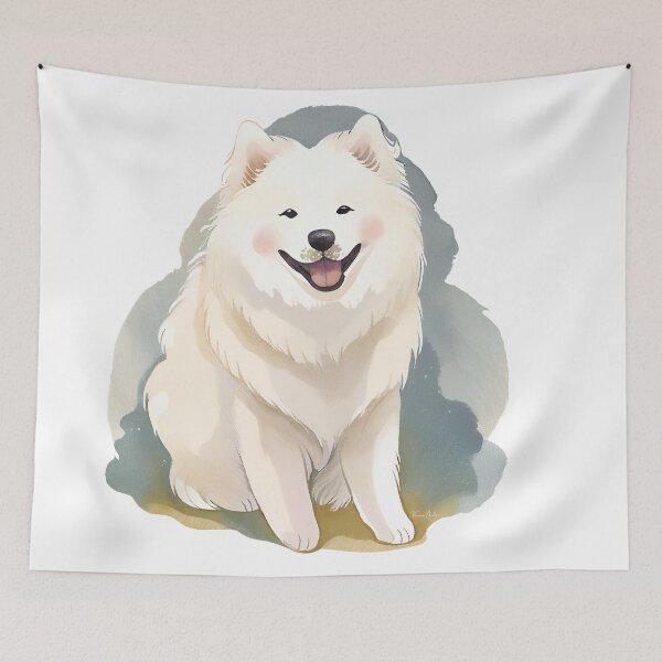 Item preview, Watercolour Samoyed designed and sold by TheresaNicole.