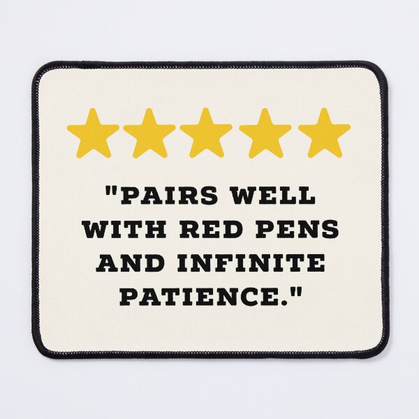 Item preview, Teacher Reviews Funny 5 Star Review #2 designed and sold by Jollys-ArtShop.