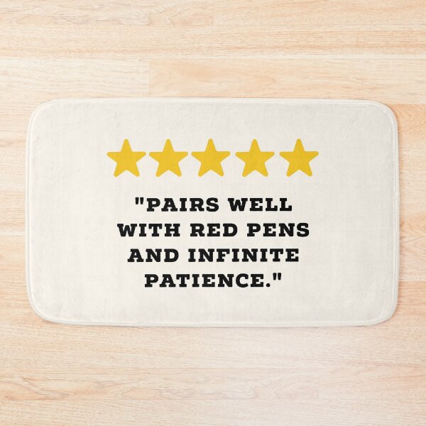 Item preview, Teacher Reviews Funny 5 Star Review #2 designed and sold by Jollys-ArtShop.