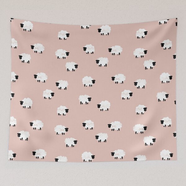 Item preview, Sheep - Soft Pink designed and sold by littlearrow.
