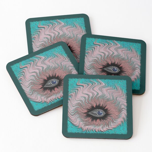Item preview, The Teal and Coral Eye designed and sold by Teddy-FauxBear.