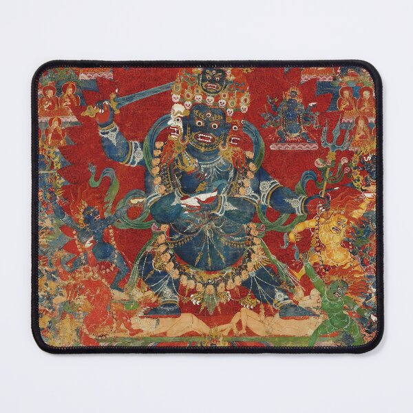 Item preview, Mandala 224 Mahakala Buddhist Protector Chaturmukha Four Faced 1400s designed and sold by GuyBlank.