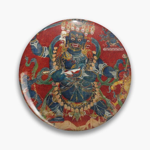 Item preview, Mandala 224 Mahakala Buddhist Protector Chaturmukha Four Faced 1400s designed and sold by GuyBlank.