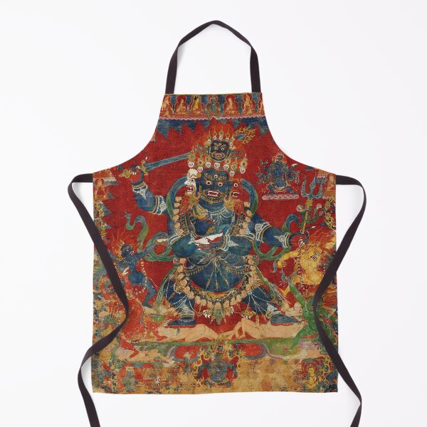 Item preview, Mandala 224 Mahakala Buddhist Protector Chaturmukha Four Faced 1400s designed and sold by GuyBlank.